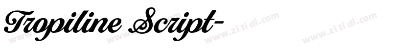 Tropiline Script字体转换
